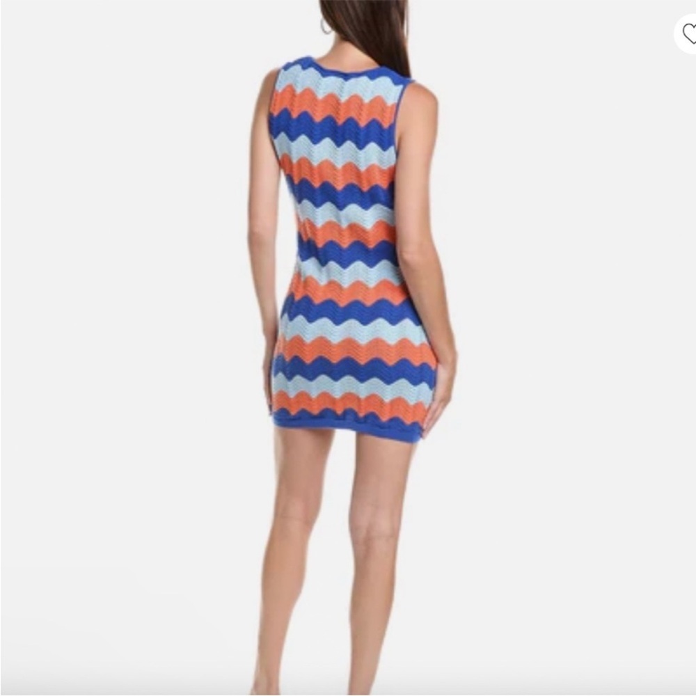 Electric & Rose Anthropologie Julia Crochet Chevron Mini Dress Size M - Picture 5 of 14